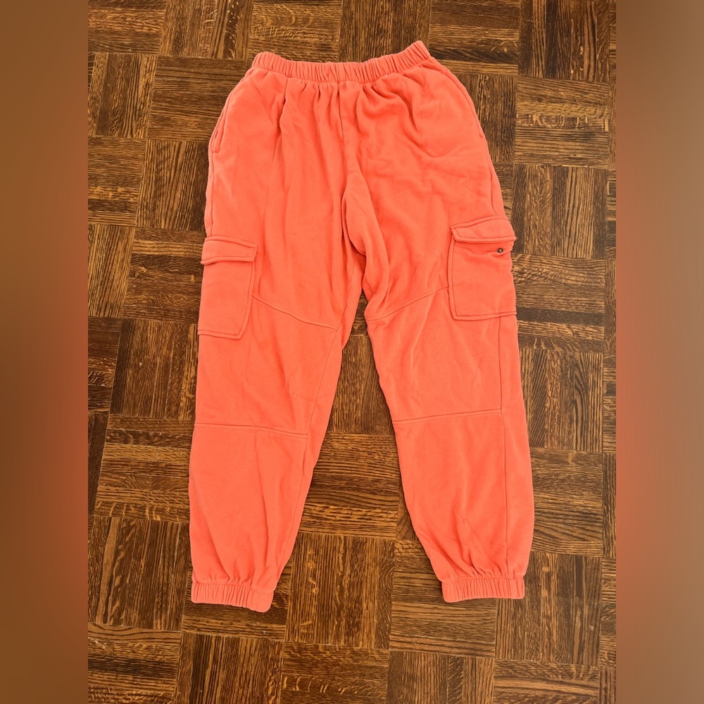 nordstrom sweatpants in peach size m